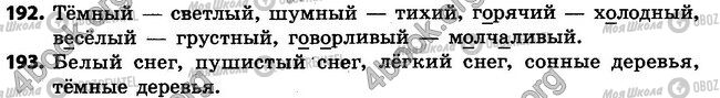 ГДЗ Російська мова 4 клас сторінка 192-193